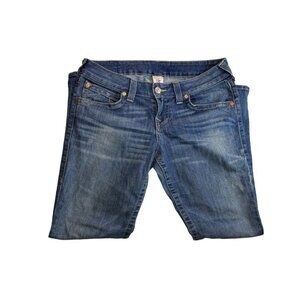 True Religion Dark Wash Denim Skinny Leg Jeans, Size 32